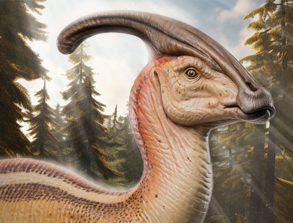 Jurassic Park 1:8 Scale Parasaurolophus Maquette