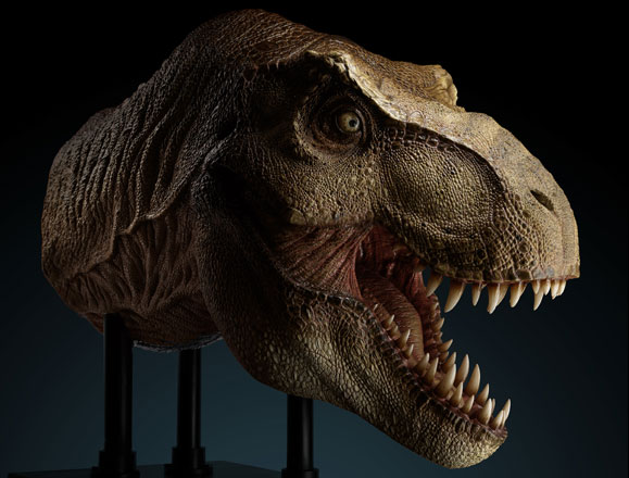Jurassic Park Half Scale T-Rex Head Prop Reproduction