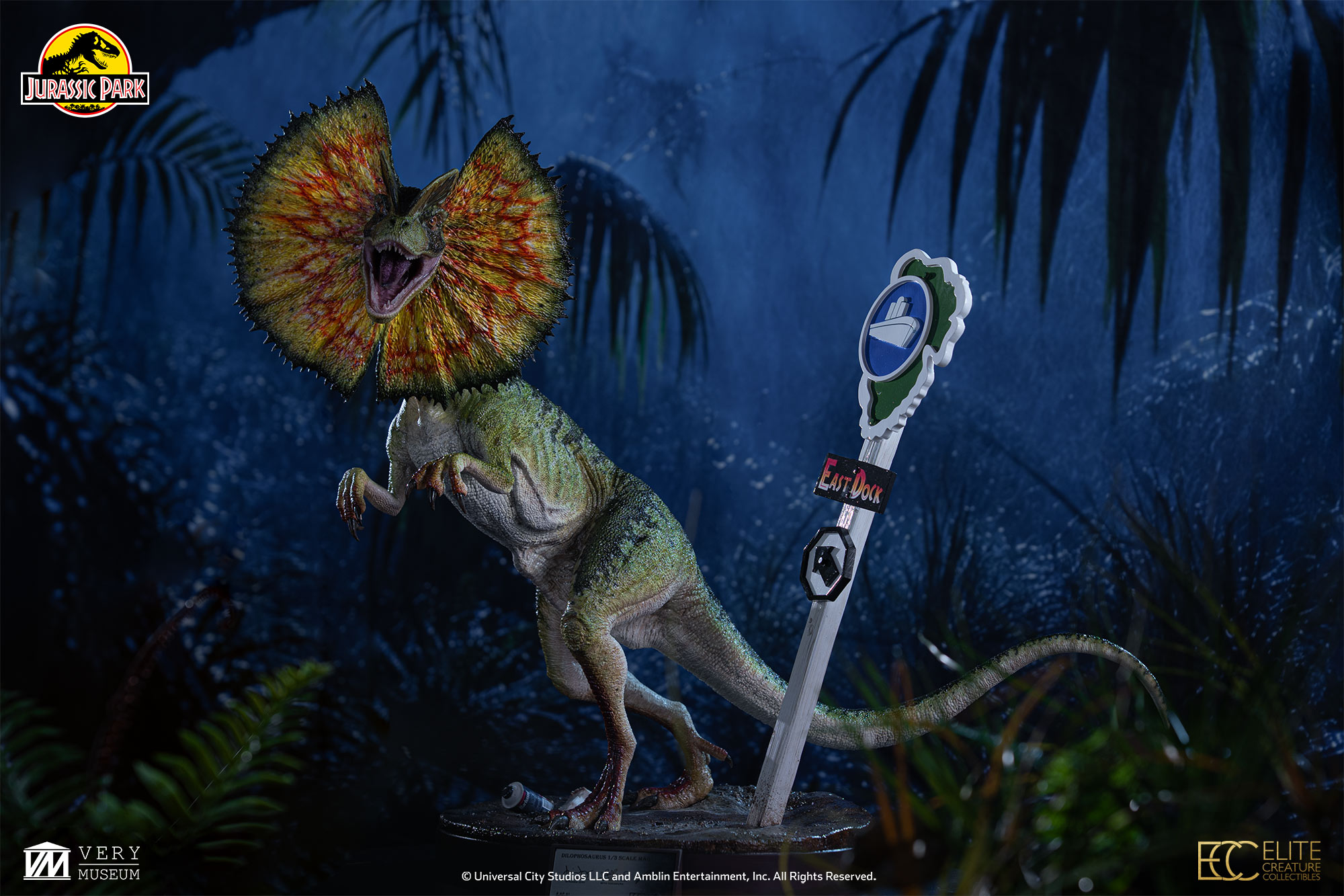 JP1 Dilophosaurus – 1/3 Scale Maquette