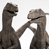 JP3 Pair of Velociraptors – 1/8 Scale Bronze