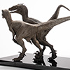 JP3 Pair of Velociraptors – 1/8 Scale Bronze