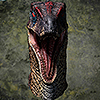 JP III: Male Alpha Velociraptor Bust