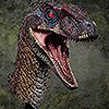 JP III: Male Alpha Velociraptor Bust