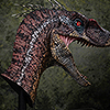 JP III: Male Alpha Velociraptor Bust