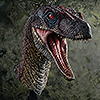JP III: Male Alpha Velociraptor Bust