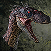 JP III: Male Alpha Velociraptor Bust